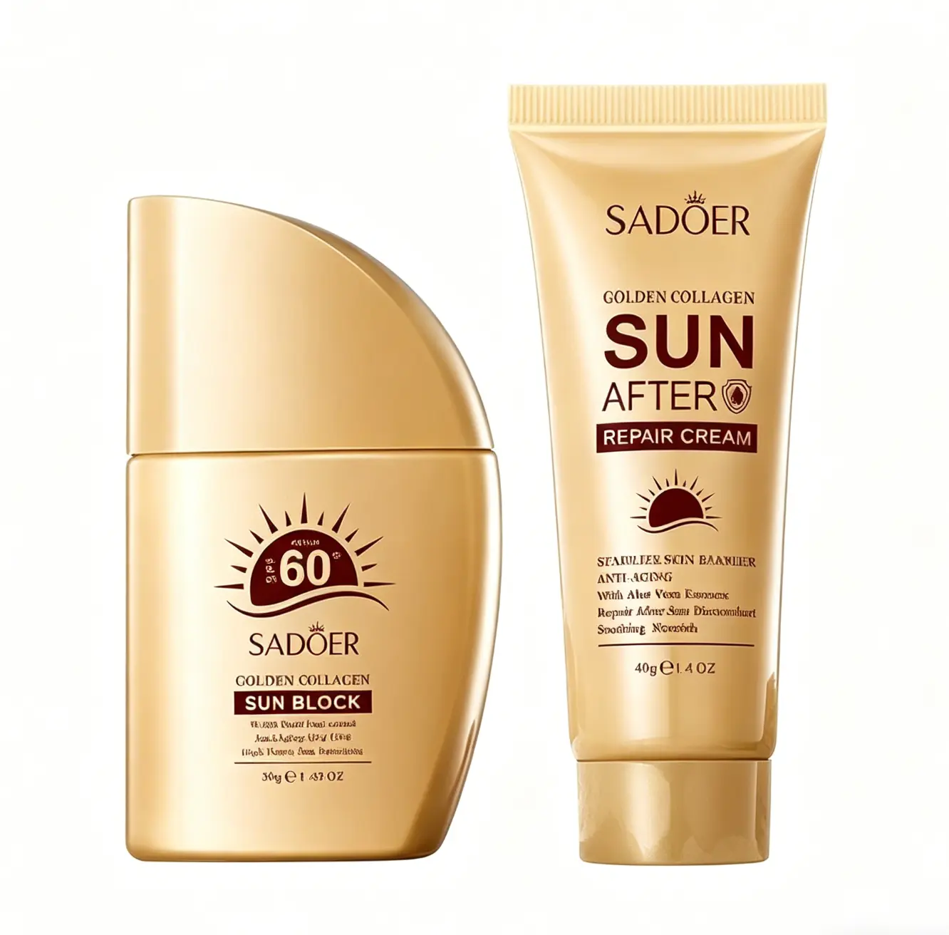 Collagen-Infused Hydrating Body Sunscreen SPF50+ PA++++ (50g) - Watery Essence, Lightweight Non-Greasy Waterproof Formula for Face & Body Care, Adult Sun Protection, Single Item for All Skin Types, Adults, High Spf