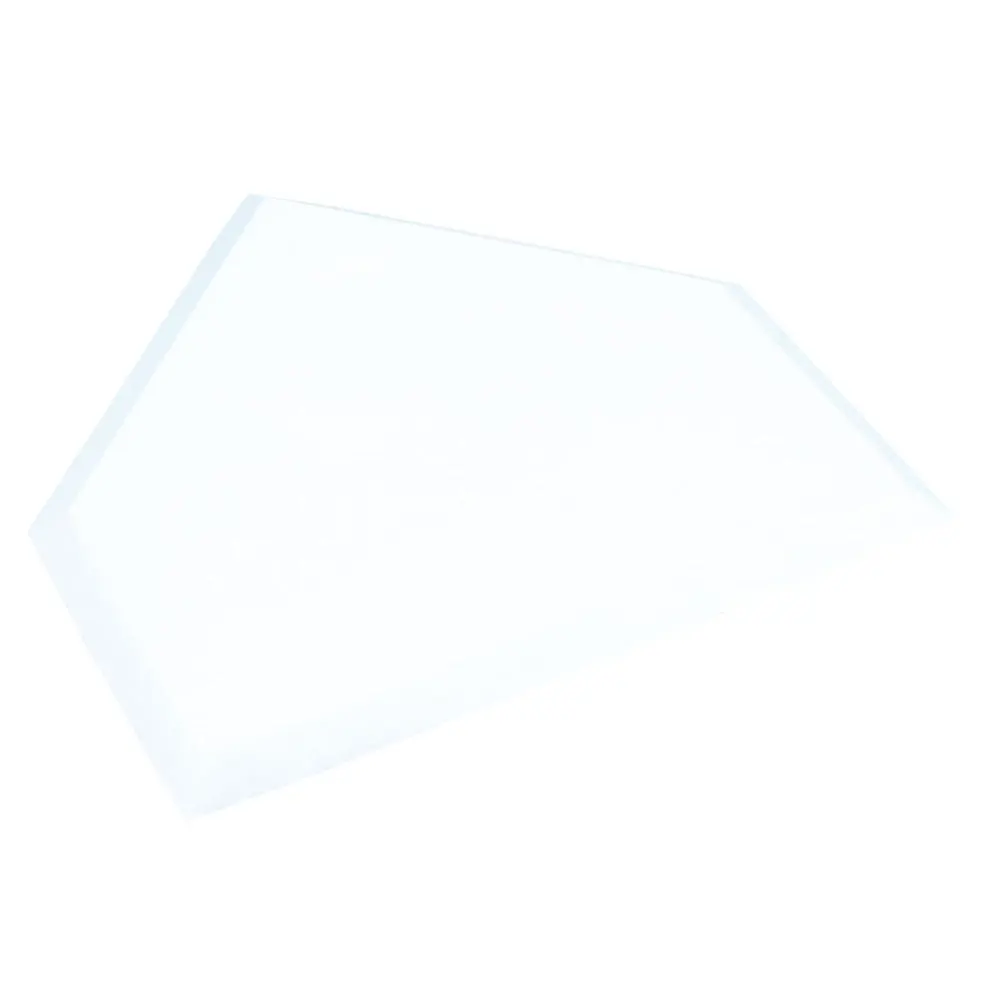Champro Waffle Bottom Rubber Home Plate, Modern Rectangular Design, 1/2" Thickness, With Retail Box, All-White