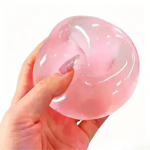 Blue/Pink Coconut Oil Slow-Rebound Squeeze Ball – 6cm Stress Relief Toy, suitable for anxiety relief, ideal for adults, teenagers, and those with autism sensory needs, a perfect holiday gift marble ez