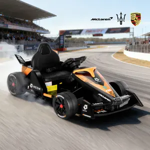 PHIVILLA Electric Drift Kart with Official Authorization, Superior Shock Absorption, Outdoor Ride on Toy with 3 Speed Mode, Parents Remote Control, Crazy Go Kart for Kids