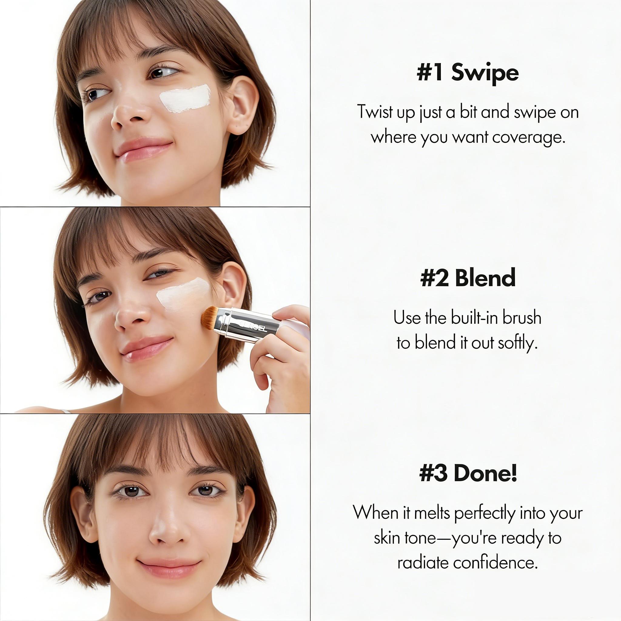 VIPABC Foundation Stick – Twist-to-Dispense for Smooth, Flawless Coverage Anytime