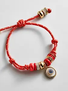 Eye Candy Evil Eye Paracord Bracelet - Red