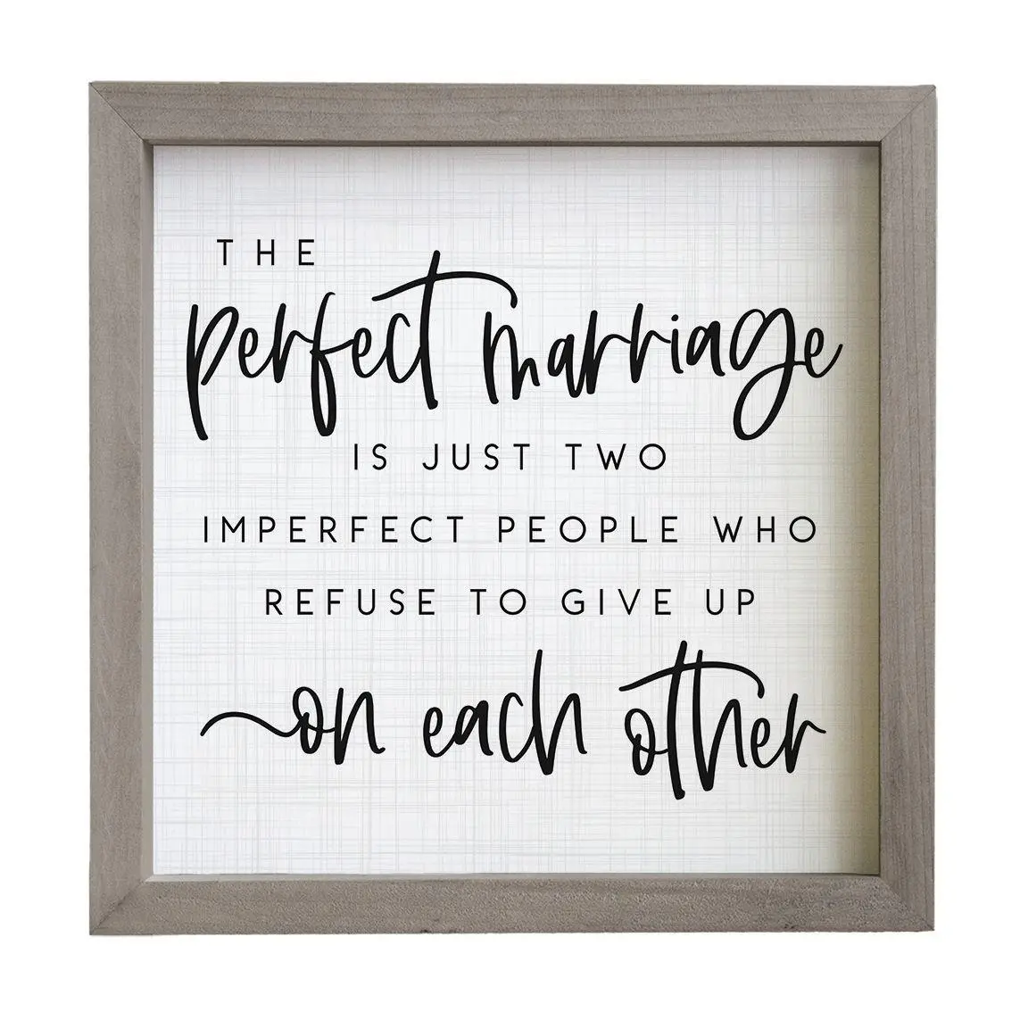 Sincere Surroundings 10" Perfect Marriage Rustic Frame Sincere Surroundings 10" Perfect Marriage Rustic Frame