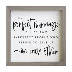 Sincere Surroundings 10" Perfect Marriage Rustic Frame