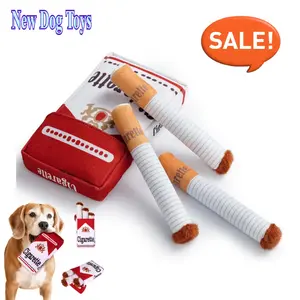 Funny Plush Dog Chew Toy with Squeaker, Interactive Soft Pet Toy for Small-Medium Dogs