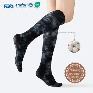 ISUNIE Compression Socks 20–30mmHg | Targeted Cushioning, Breathable Cotton Blend & Graduated Support | FDA Registered Healthcare