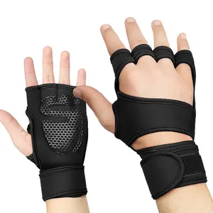 Breathable Fitness Gloves — Designed for Cross-Training & Weightlifting — Built-in Wrist Support (Unisex) — Non-Slip Silicone Padding — Dual Protection for Palms & Wrists — Gym Training Wrist Wraps