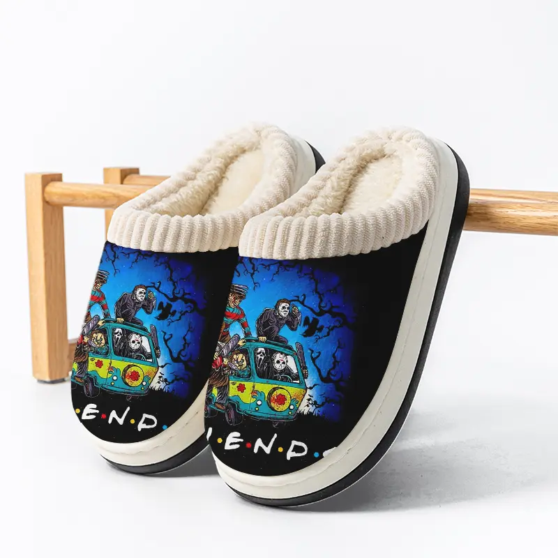 Kids Halloween Slippers for Boys and Girls, Children's Horror Movie Slippers , Durable Non-Slip Plush Indoor Slippers, Warm and Comfortable House Shoes Slippers for Winter, Cozy for Home, Exquisite Slippers or Toddlers & Big Kids Indoor/Outdoor Wear