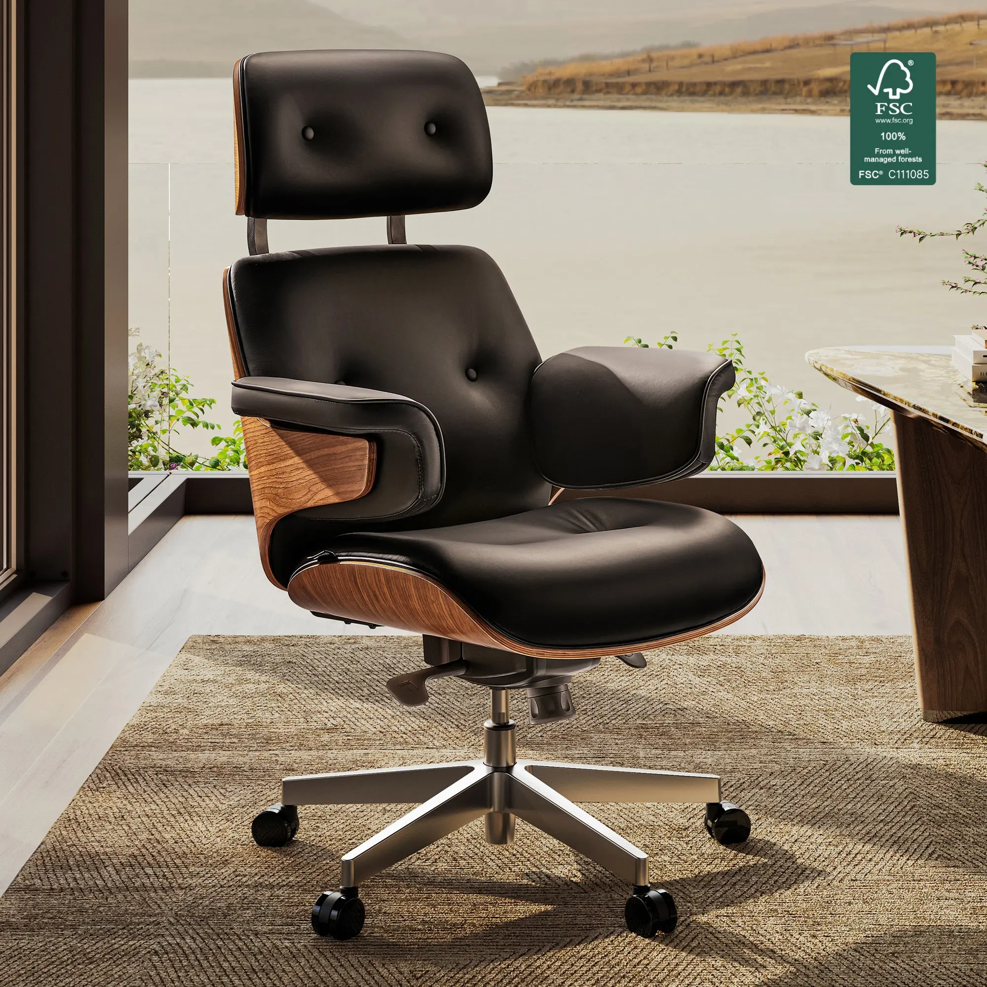 Mathias, Napa Leather Executive Office Chair