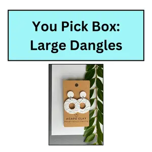 YOU PICK Box: Large Polymer Clay Dangle Earrings