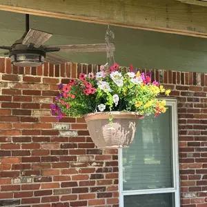 Artificial Flowers for Outdoor Indoor Garden Home Decoration, Faux Flower Daisy with Eucalyptus Leaves Fake Plants Greenery Boxwood Porch Patio, 12 Bundles (Mix Pink Red Purple Yellow)