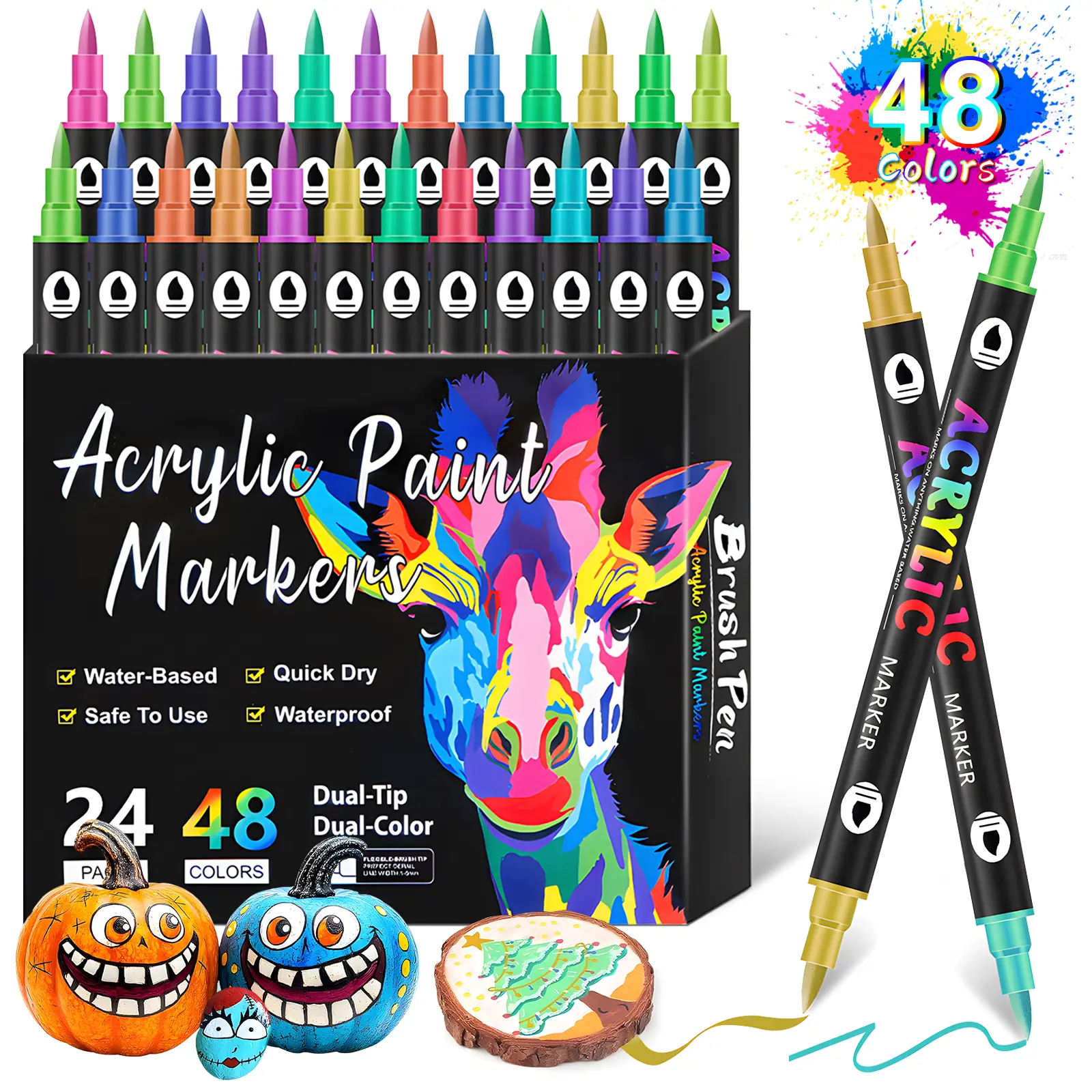 24 Pcs Set & 48 Colors