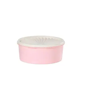 Tupperware Servalier Canister Purple Plastic Storage Containers with Airtight Lids for Baking & Food Preservation 1.8L Capacity for Cookies Tortillas Maintains Freshness