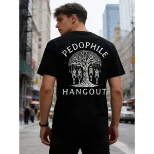 180gPedophiles Hangout Shirt, Patriotic Justice Graphic Tee, Bold Statement Shirt For Men Who Protect The Innocent, Mens Streetwear