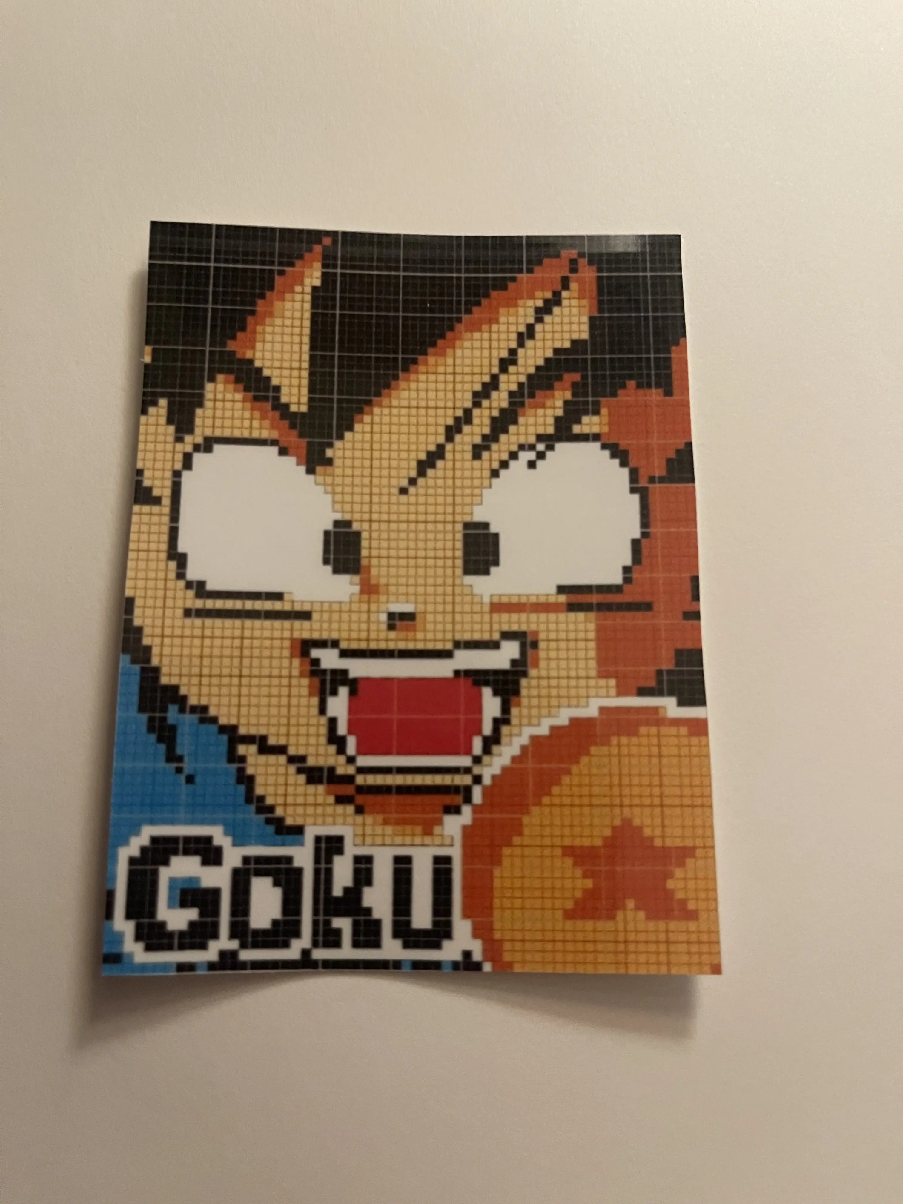 Kid Goku pixel sticker