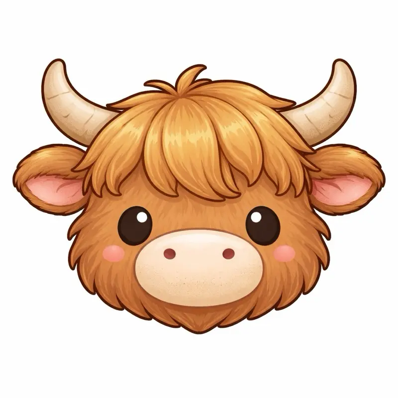 Highland Cow Cookie Cutter