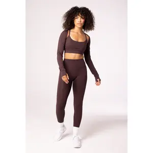 SZN Seamless High Rise Leggings - Brown