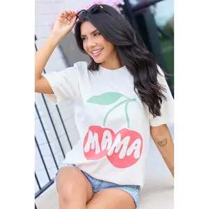 Cherry Mama Ivory Graphic Tee