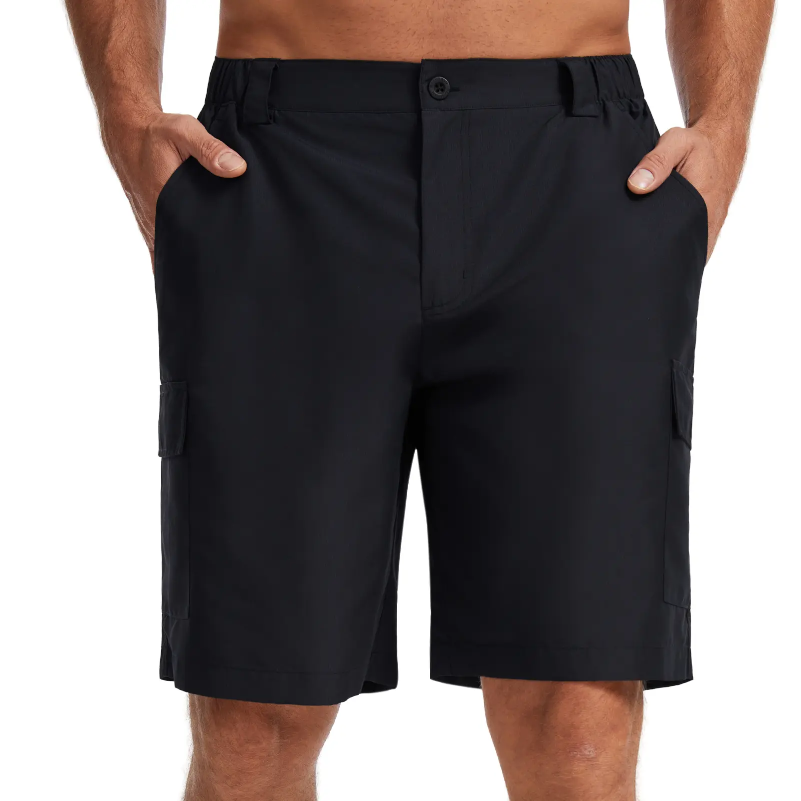 BASSDASH Men's 9" Hiking Cargo Shorts Quick Dry, UPF 50+, Lightweight, Stretch for Fishing Kayaking Camping Casual FP11M