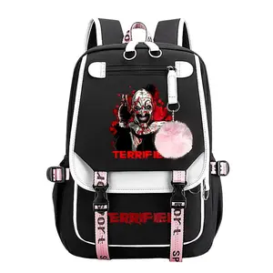 Terrifier Trendy Youth Backpack-Travel & School Bag,Laptop Backpack Perfect for Commuting,Camping & Daily Use,Durable Large-Capacity Design,Best Gift for Boys & Girls 11.4''*18.1''