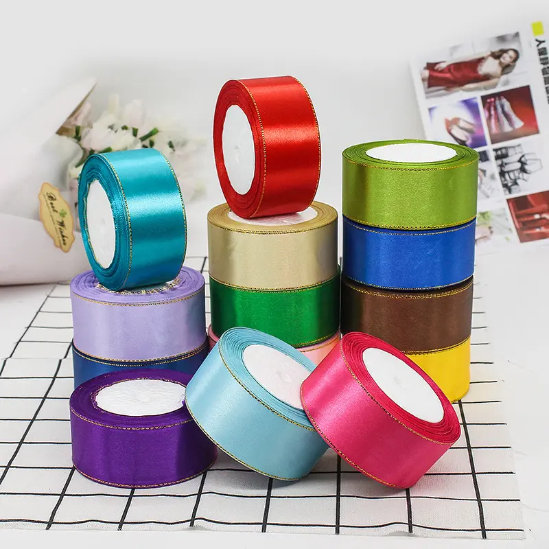 5-Roll Glitter Trim Ribbon Set, DIY Gift Wrapping Supplies for Wedding Party, Versatile Decorative Ribbon for Home & Office, Gloss Finish