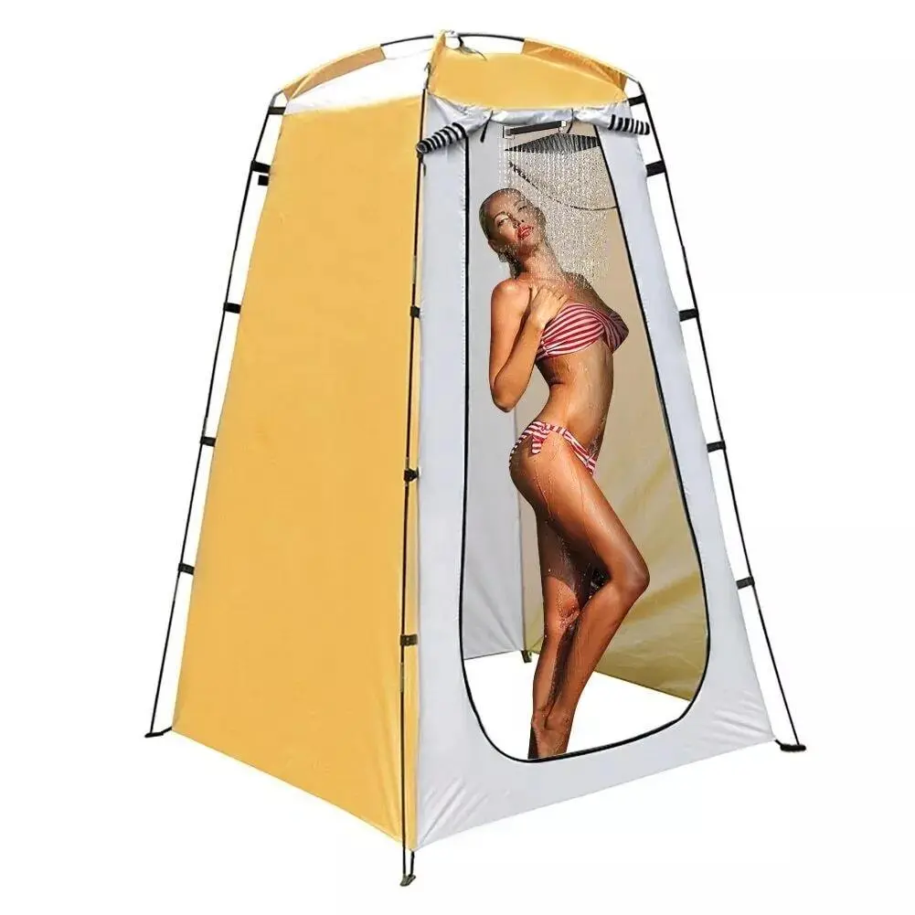 Portable Waterproof Instant Setup Beach Tent - Silver Coating Blocks UV, 120x120x190cm Waterproof Canopy, Multi-Use Outdoor Privacy Shelter for Camping, Fishing (Portable Toilet Tent, Shower, Changing Room), Outdoor Shower