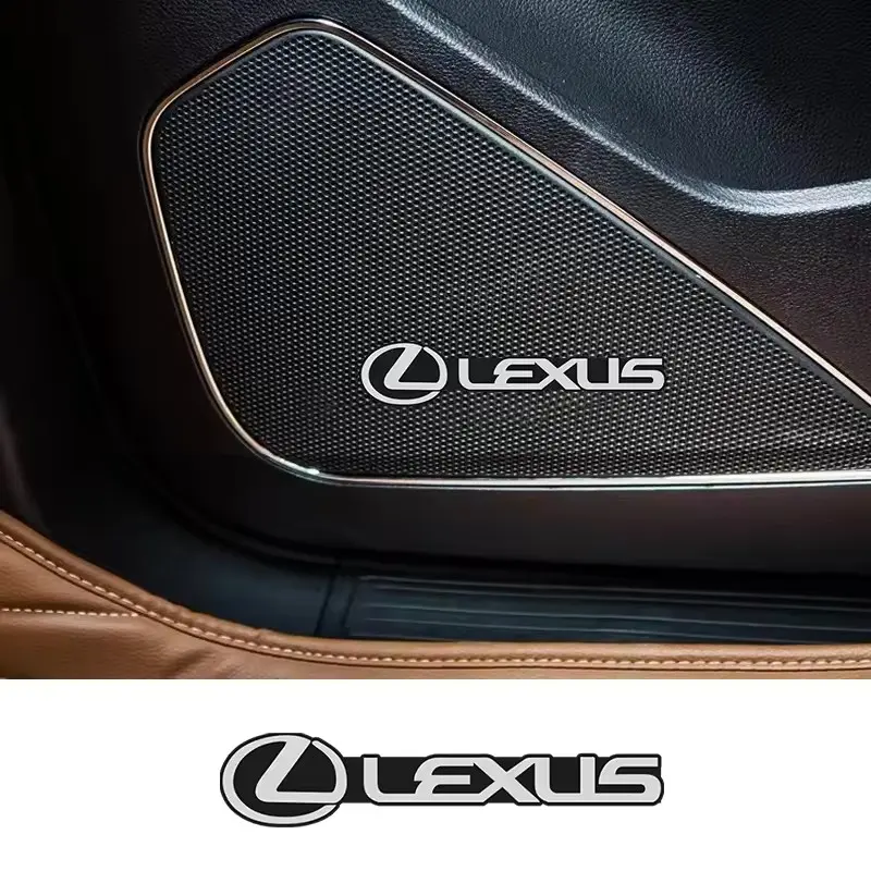 Lexus Car Audio Deco Sticker, Car Interior Decor, Automotive Decoration, 3D Aluminum Emblem Design, Fits Rx330 Is250 Ct200h Es300h Rx350 Is300h Nx300h Rx400h Es350 Gs300 Es200 Es300 Es260 Is350, Car Interior Decorative, Car Accessories