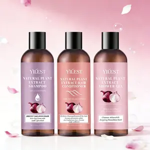 Onion Shower Hair Care Travel Three-Piece Set, Plant Extract Trio (Shampoo/Conditioner/Body Wash) + Strengthens Hair Lightweight Volume + Refreshing Hydration, Travel Portable Kit Suitable For All Hair And Skin Types