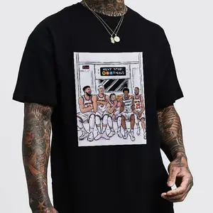 100% Cotton 100% Knicks Team Subway Cartoon Tee Basketball Game Day Fun Fan Shirt Knicks "Next Stop Finals" Cartoon Tee Basketball Fan Collectible Top