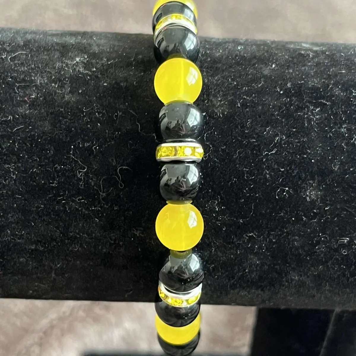 Batman Glass Beaded Homemade Bracelet Stylish