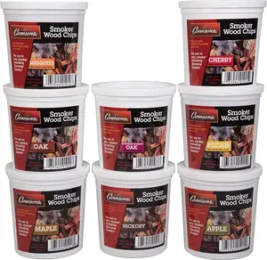 Camerons Wood Smoking Chips Variety Gift Set - Set of 8 Pints Extra Fine Cut Sawdust - Smoking Guns, Smokers, Smoke Boxes (Oak, Apple, Cherry, Pecan, Maple, Bourbon, Hickory, Mesquite) (0.473176 L)