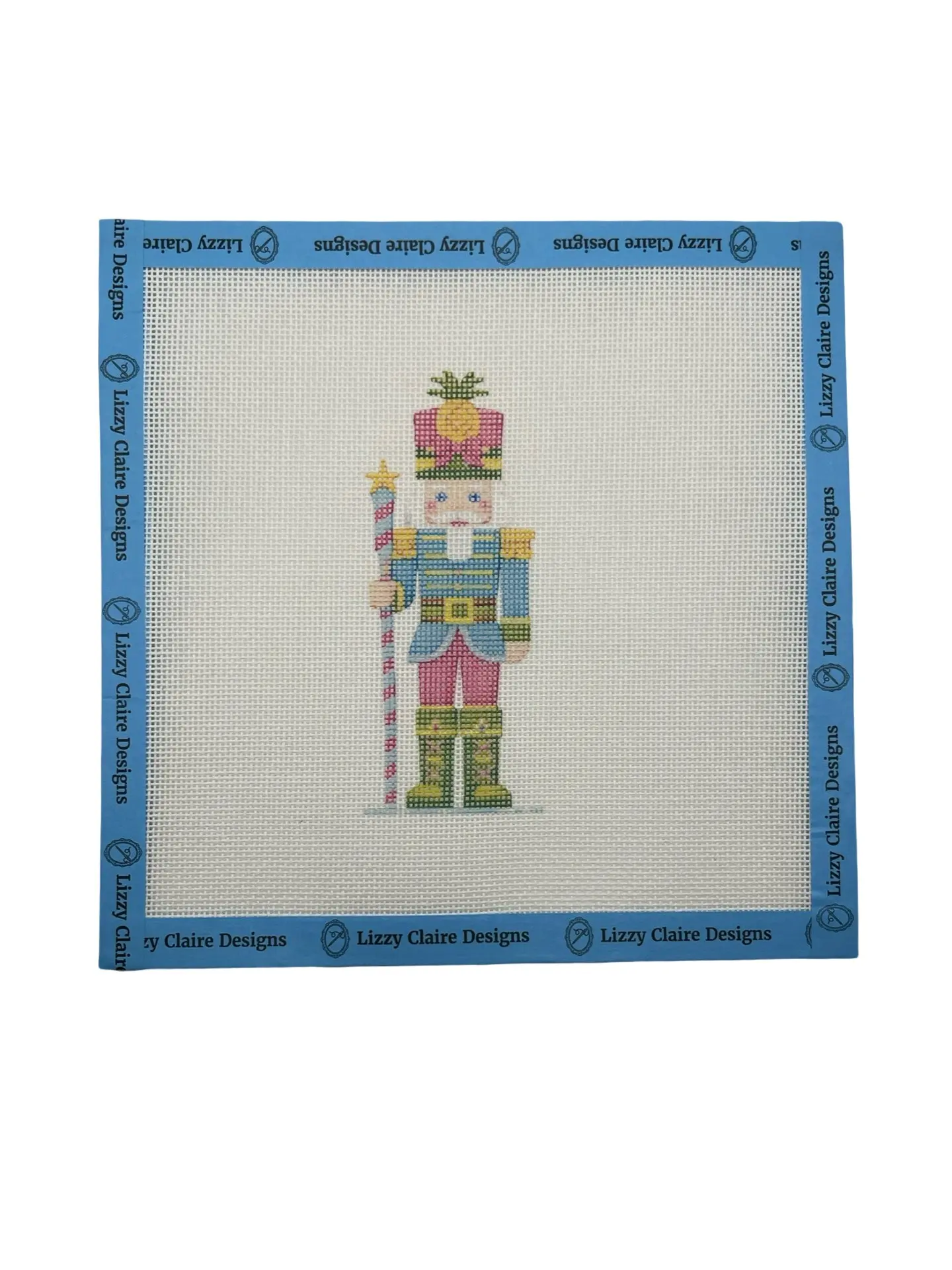 Lizzy Claire's Happy Neighborhood Nutcracker - 18 mesh - 8 x 8 - Needlepoint Canvas