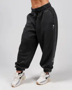 WOMENS OVERSIZED SWEATPANTS - ACID WASH