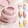 AILLSA 4-in-1 Multi-Use Nail Art Gel, 3D Nail Art Design Gel, Works with Chrome, Aurora & Pearl Powder, Strong Hold Nail Gem Adhesive for Charms For Summer Beach & Vacation Nails TikTokShopBackToSchool sohochic