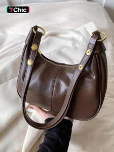women's summer 2025 simple solid color zipper shoulder purse, versatile underarm bag, all-match hobo bag for daily, bags for women , mother's day gift