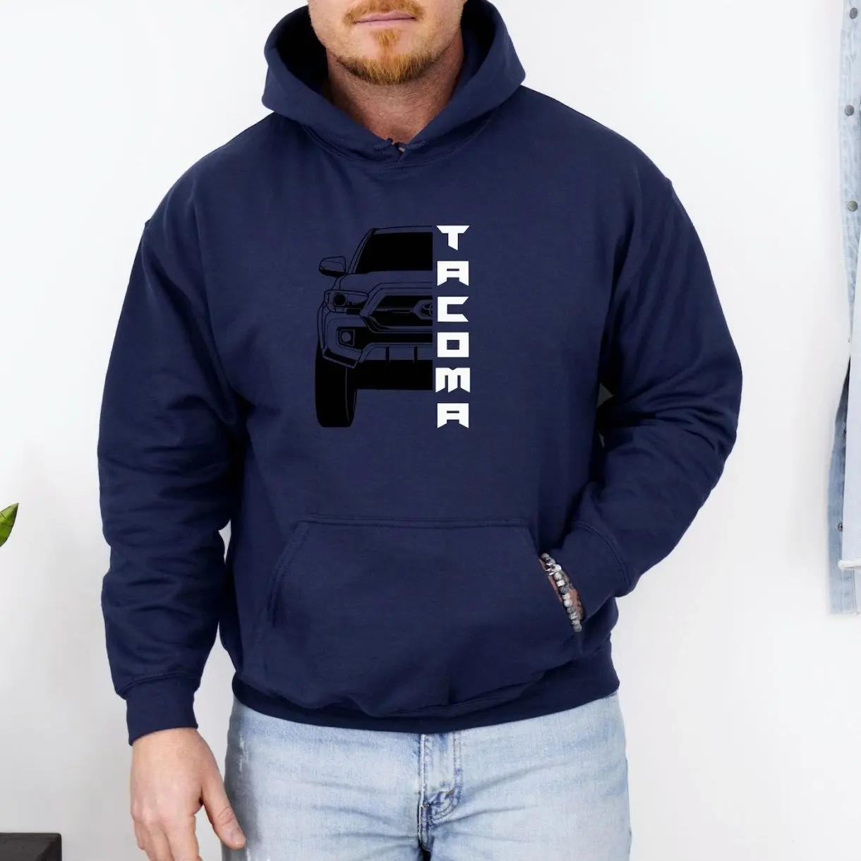 Tacoma Grill Unisex Pullover, Distressed Graphic Unisex Truck Lovers Unisex T-Shirt Sweatshirt Hoodie, Car Enthusiast and Fans Gift
