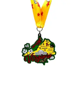 Race Through Virginia 1M 5K 10K 13.1 26.2 Medal and Bib