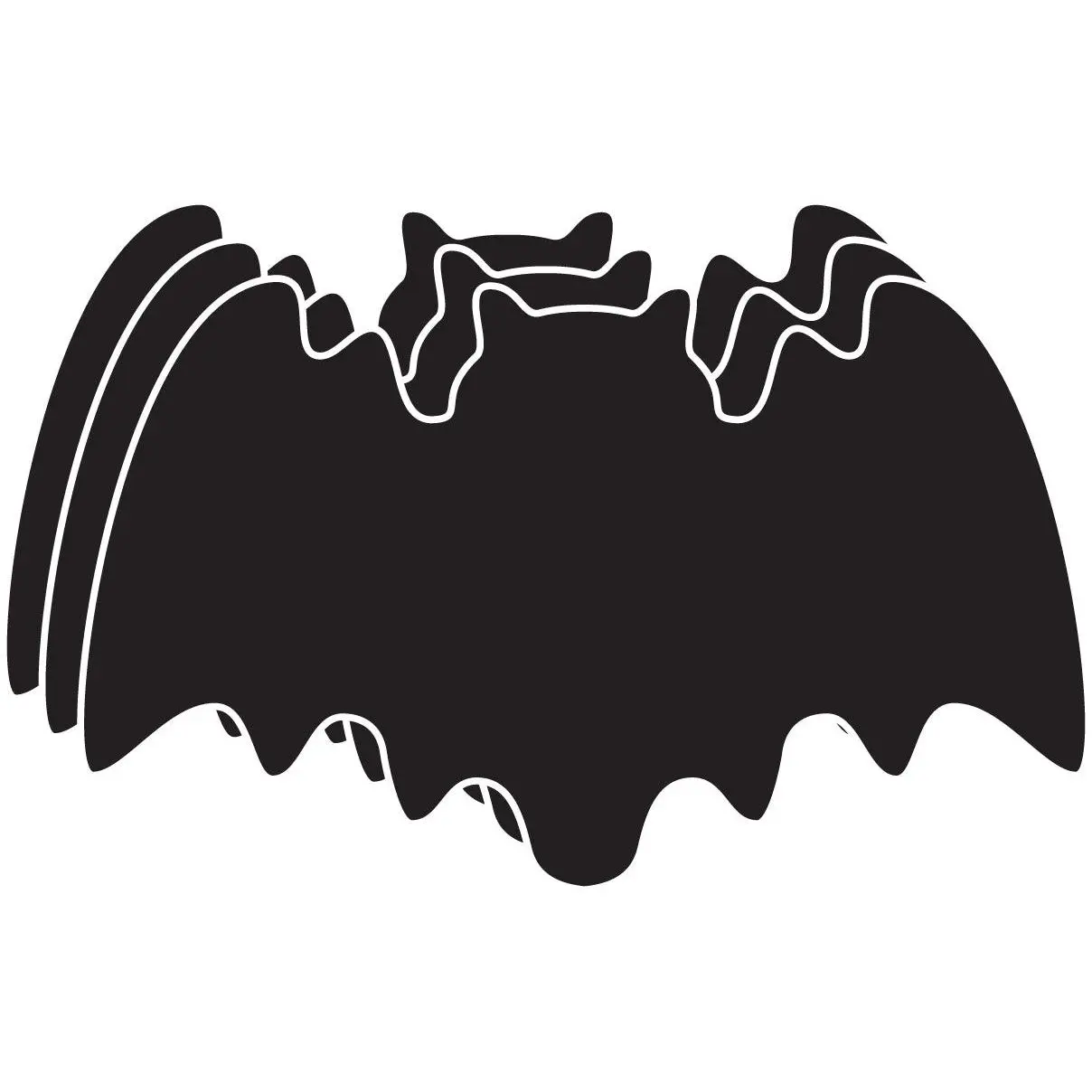 Large Black Foam Bat Cut-Outs, 5.5" – Pack of 15