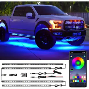 Underglow Lights, Underglow Kit for , LED Lights for  Bright Multi Color   Lights Exterior, APP Control, Music Mode, Under Lights for , SUV, , DC 12V