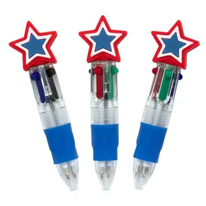 Micro Patriotic Plastic Shuttle Pens - 3 1/2", 12 Pcs