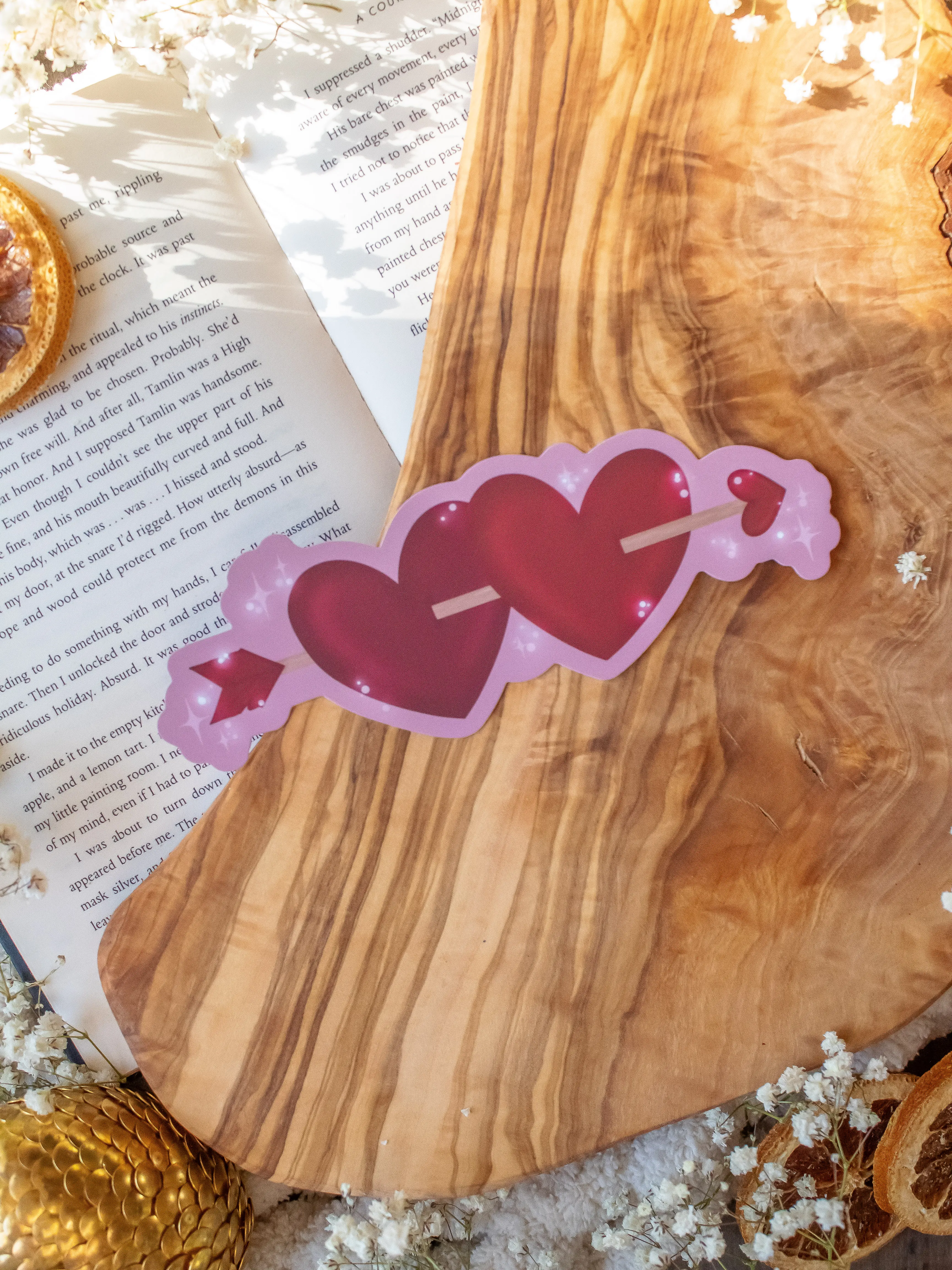 Lovestruck Die-Cut Bookmark for Romance Booktok Readers