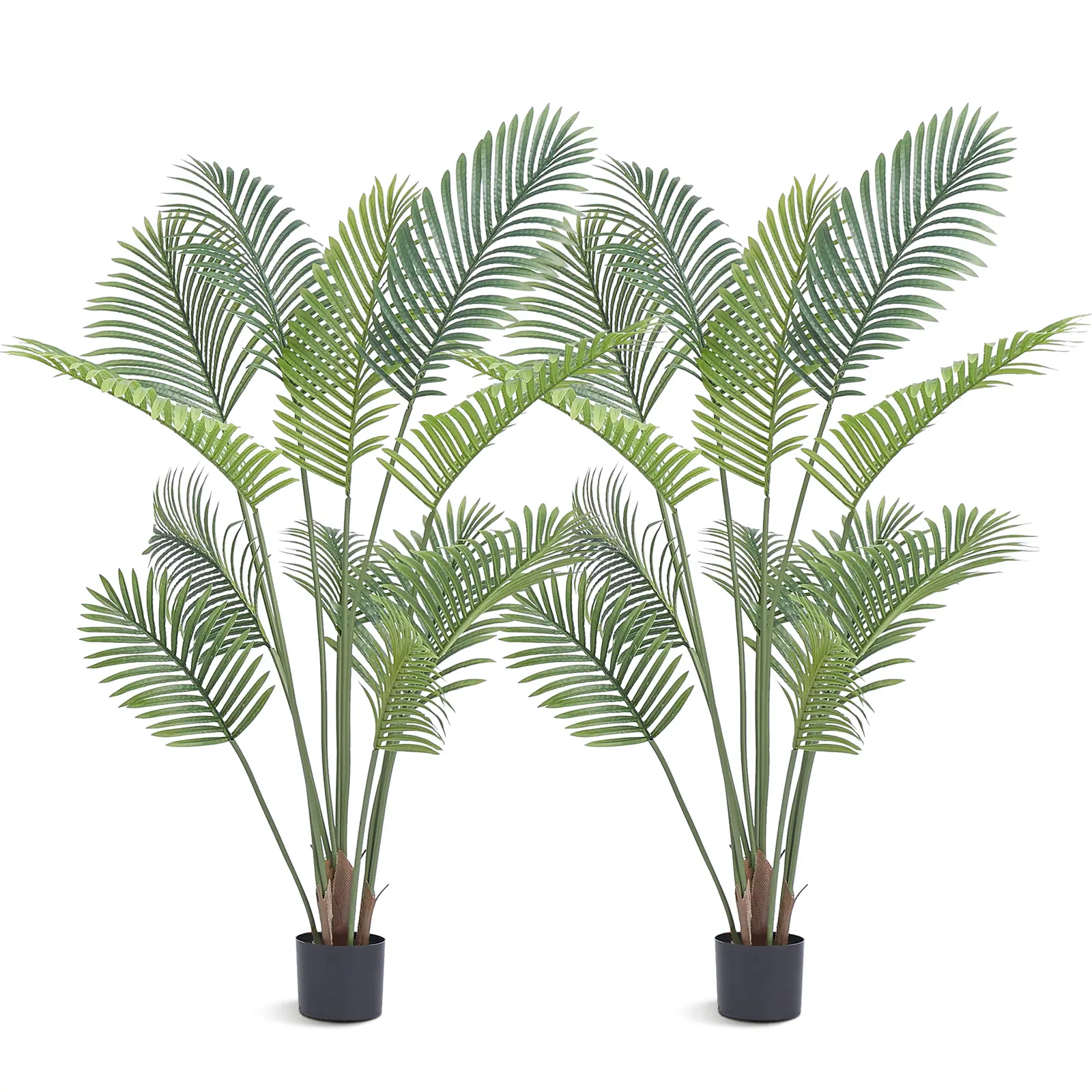 5 FT Tall Artificial Palm Tree - Spring New Arrival Decorative Outdoor Artificial Plants, Secure PE Material, Anti-Tip Protection, Low-Maintenance Lifelike Fake Tree for Home Office Decor