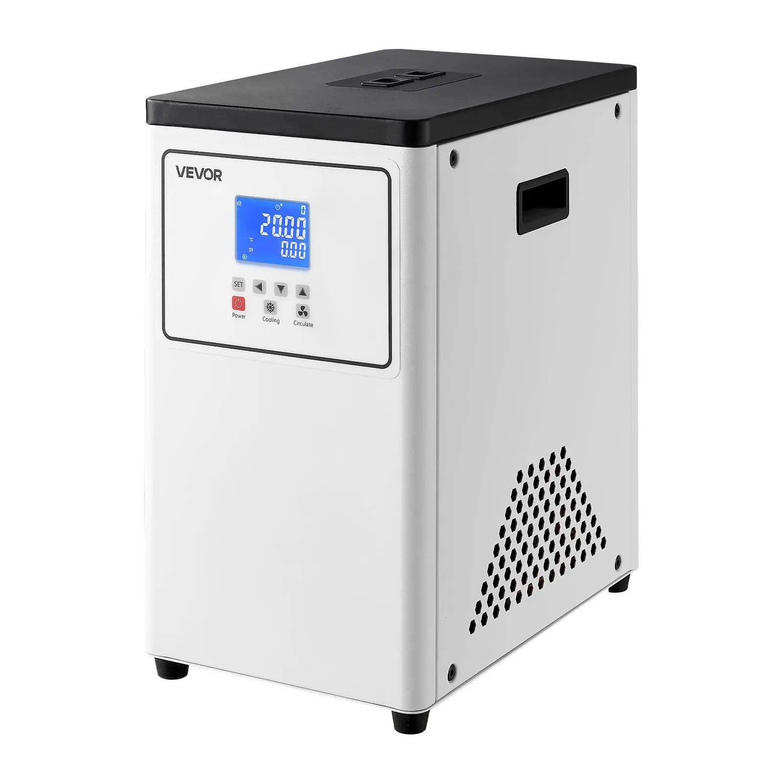 VEVOR Laboratory Chiller Circulator, -20℃ to Room Temperature, 3.4 L Internal and External Dual Circulation, Compatible with ≤2 L Rotary Evaporators for Condenser Reflux and Rapid Cooling
