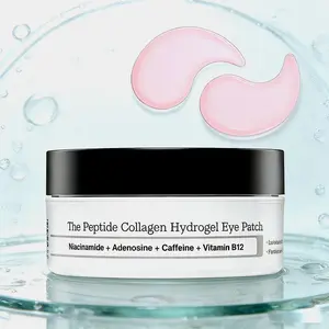Peptide Collagen Hydrogel Eye Patch with Niacinamide Caffeine & Vitamin B12 for Reducing Eye Bag Puffiness Firming Revitalizing
