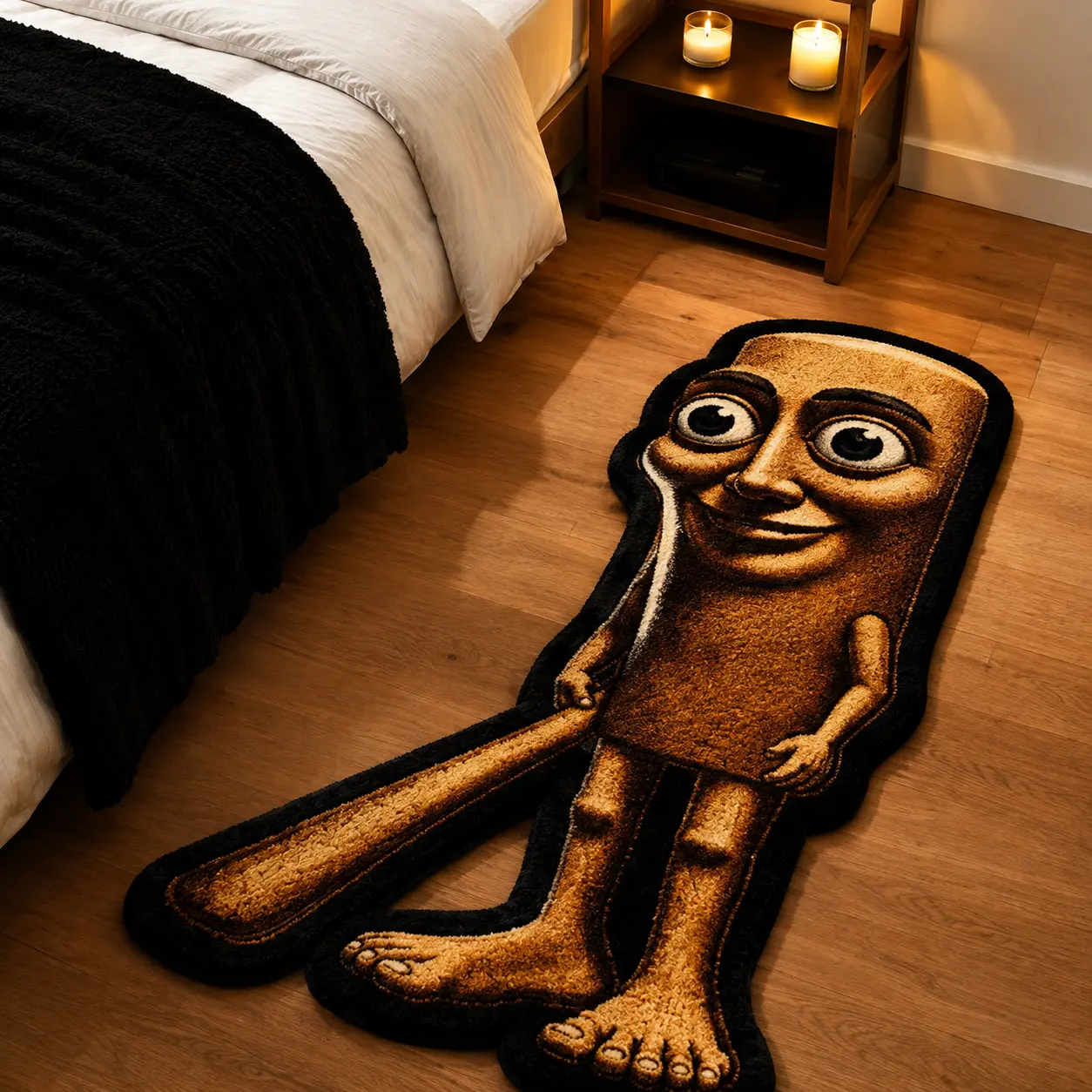 Tsung Tsung Meme Rug – Funny Viral Character Area Rug, Novelty Carpet for Bedroom, Dorm, Gaming Room & Home Decor