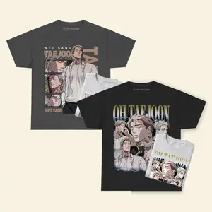 Tae Joon Wet Sand Shirt, TJ Ian Manhwa Comic BL Shirt Women 100% Cotton Crewneck Fitted Short Sleeve Unisex Sweatshirt Hoodie Gift For Fan Fabric Top