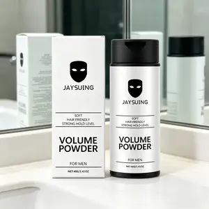 Men's hair styling fluffy powder edge control smooth and shaping natural ingredients matte effect increases hair texture suitable for dating and holiday styling moisturizing products