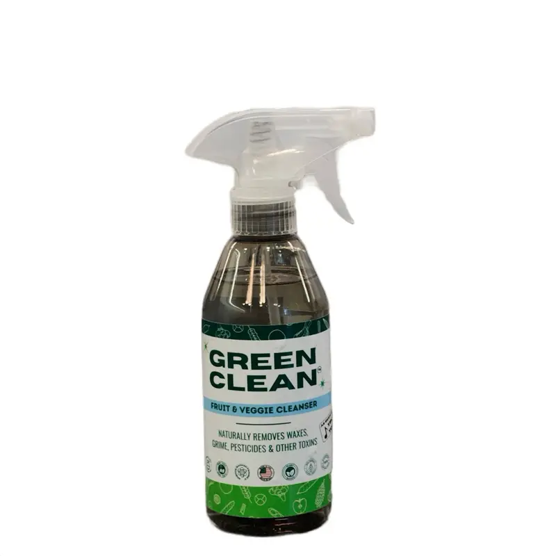 Green Clean Fruit & Veggie Spray Cleanser - Naturally Removes Waxes, Pesticides, and Other Toxins from Produce