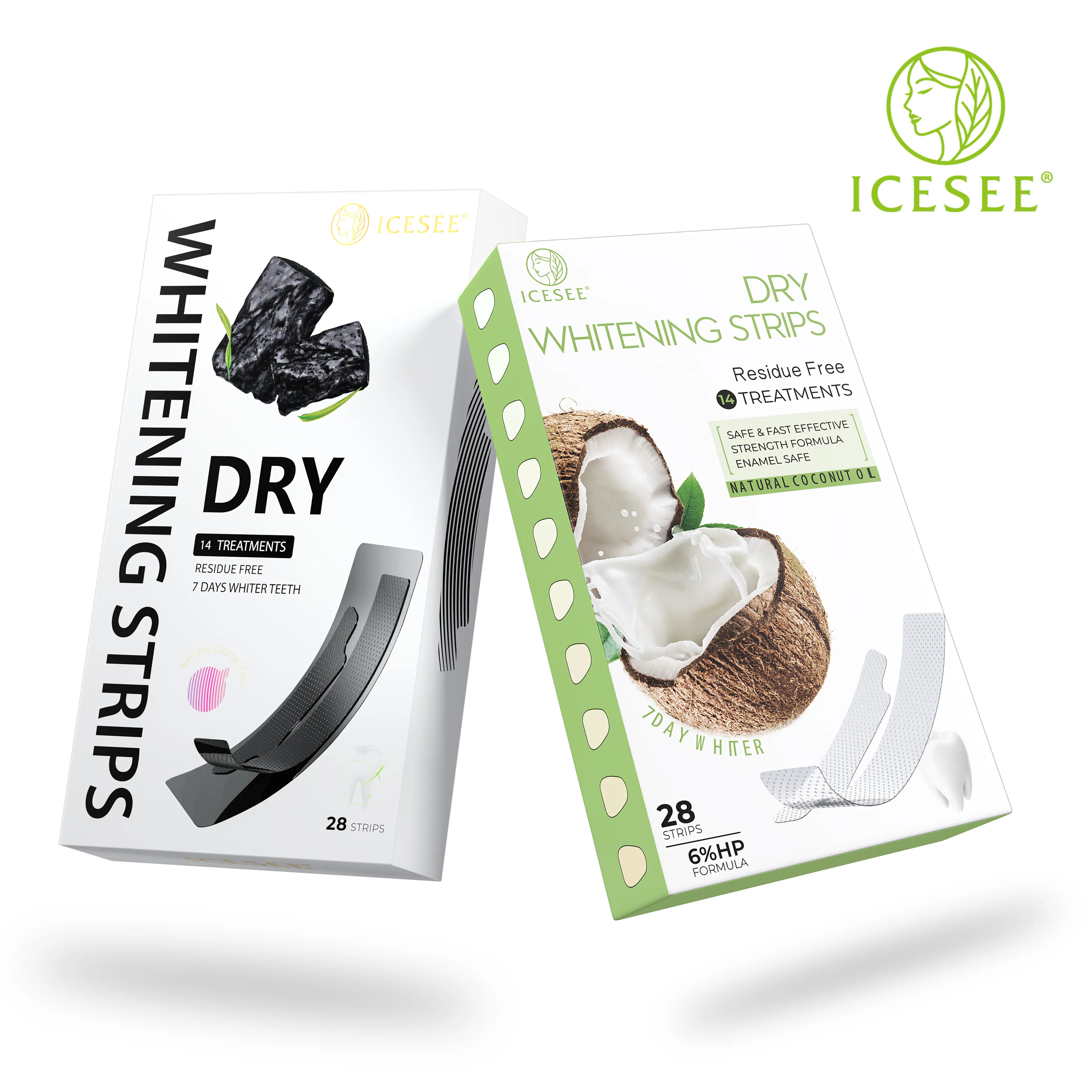 【Buy 1 Get 1 Free】ICESEE Bamboo Charcoal & Coconut Teeth Whitening Strips - Deep Clean, Gentle White Boost, Sensitive-Safe Formula, Fresh Coconut Finish, 28-Day Oral Cosmetic Package (Father's Day Gift, Summer Wins, Deals For You), Fathersday, Adults, Bri