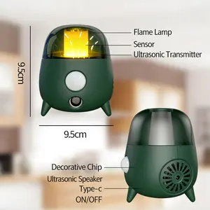360° Ultrasonic Pest Repeller 3 Modes Flashing Light Electronic Mouse Bug Repellent